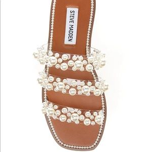 Steve Madden Taye Pearl Embellished Sandals